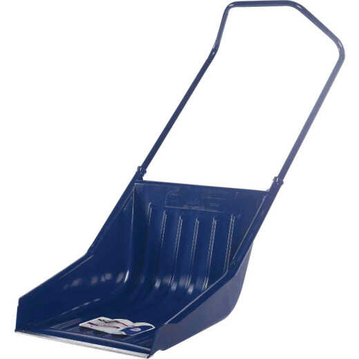 Garant 23.5 In. Poly Sled Snow Shovel with Steel Wear Strip and 42.5 In. Steel Handle
