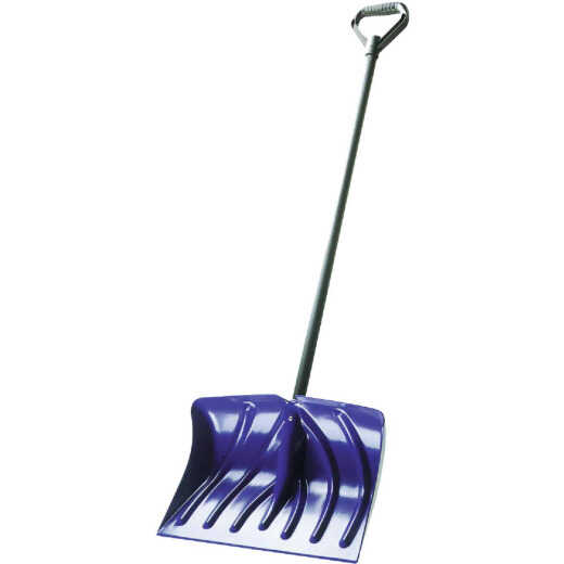 Suncast 18 In. Poly Snow Shovel with 39 In. Steel Handle